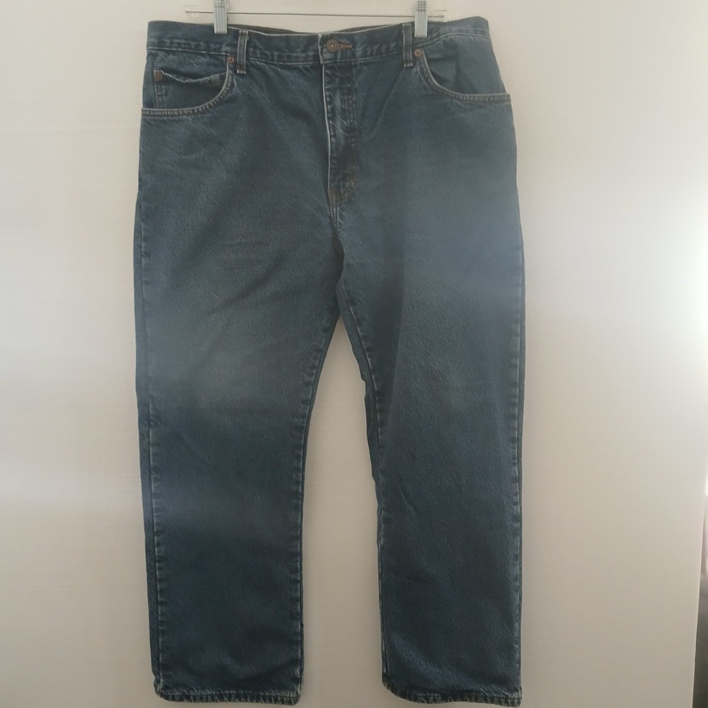 Dickies Men Jeans Flannel Lined Size 36x30 Cotton  Work Wear‎ Relaxed Fit